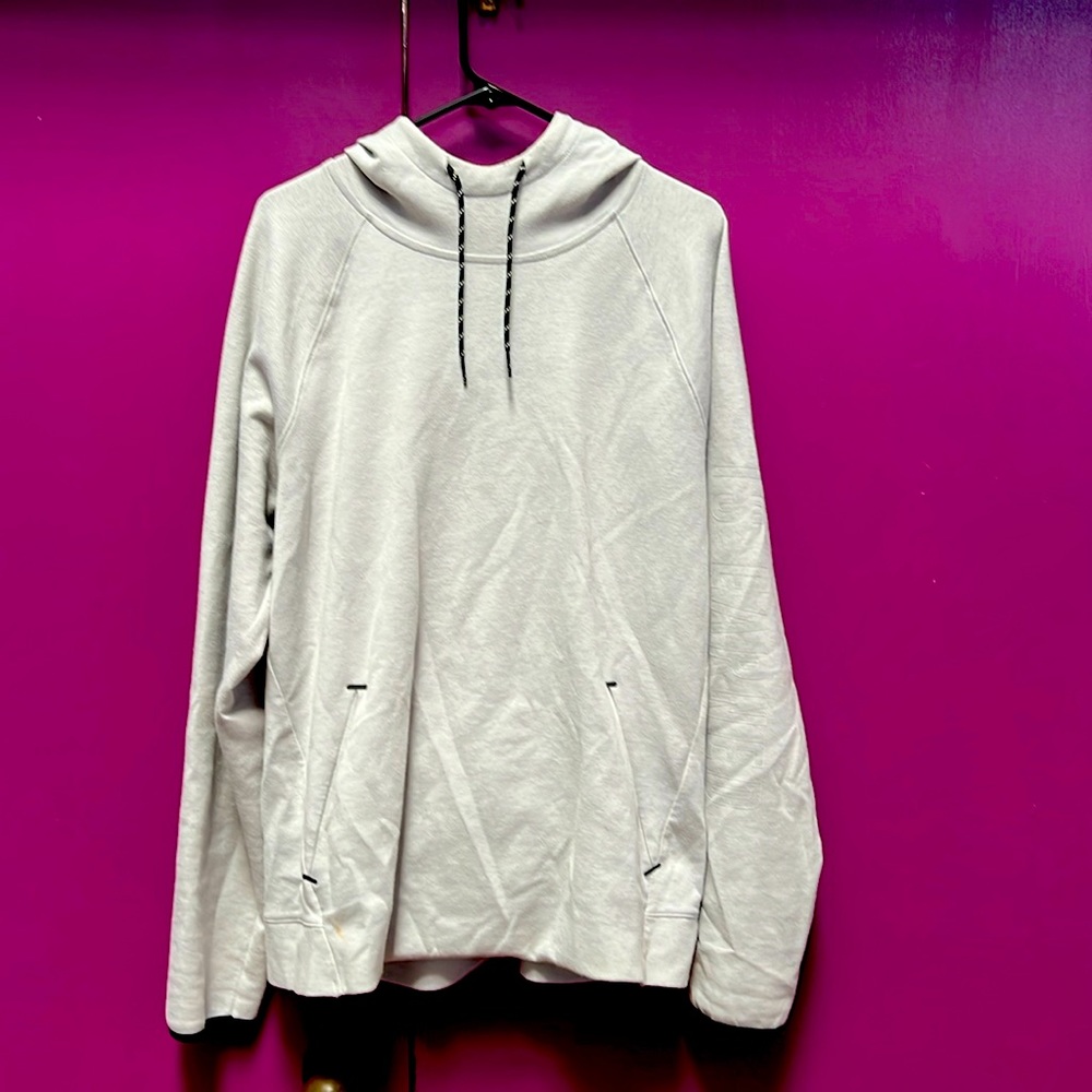 EUC Old Navy Active light gray men’s L hooded sweatshirt